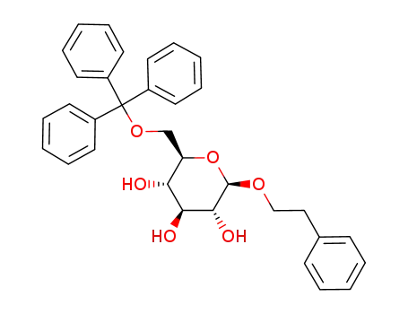 phenethyl 6-O-trityl-β-D-glucopyranoside