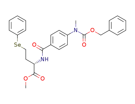 methyl (2S)-2-N-[4-(N-carbobenzyloxy-N-methyl)aminobenzoyl]amino-4-(phenylselenyl)butyrate