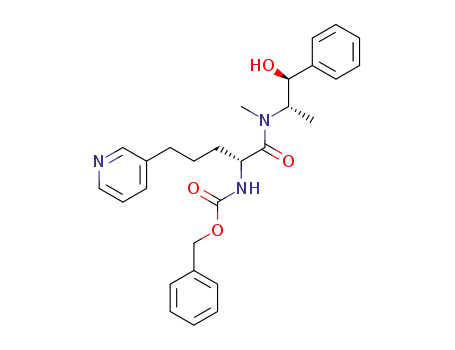 {(R)-1-[((1S,2S)-2-Hydroxy-1-methyl-2-phenyl-ethyl)-methyl-carbamoyl]-4-pyridin-3-yl-butyl}-carbamic acid benzyl ester
