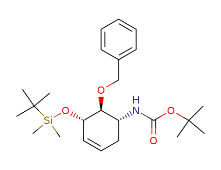 [6-benzyloxy-5-(<i>tert</i>-butyl-dimethyl-silanyloxy)-cyclohex-3-enyl]-carbamic acid <i>tert</i>-butyl ester