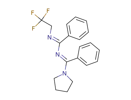 N-[(phenyl)(pyrrolidin-1-yl)methylene]-N'-(2,2,2-trifluoroethyl)benzamidine