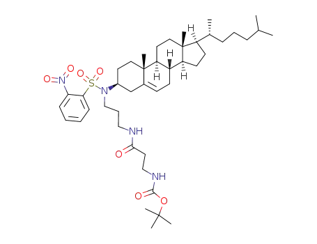 tert-butyl 3-[(3-{(3β)-cholest-5-en-3-yl[(2-nitrophenyl)sulfonyl]amino}propyl)amino]-3-oxopropylcarbamate