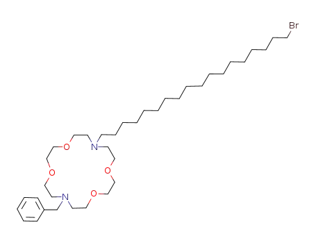 Molecular Structure of 838888-26-9 (1,4,10,13-Tetraoxa-7,16-diazacyclooctadecane,
7-(18-bromooctadecyl)-16-(phenylmethyl)-)