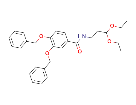 Molecular Structure of 1264499-32-2 (3,4-bis(benzyloxy)-N-(3,3-diethoxypropyl)-benzamide)