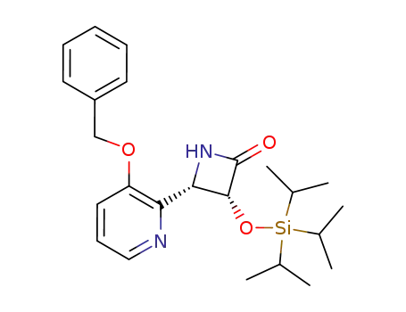 2-Azetidinone,
4-[3-(phenylmethoxy)-2-pyridinyl]-3-[[tris(1-methylethyl)silyl]oxy]-,
(3R,4S)-