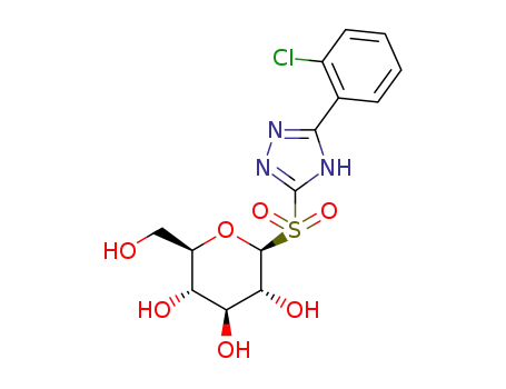 (β-D-glucopyranosyl)-5-(o-chlorophenyl)-1,2,4-triazole sulfone