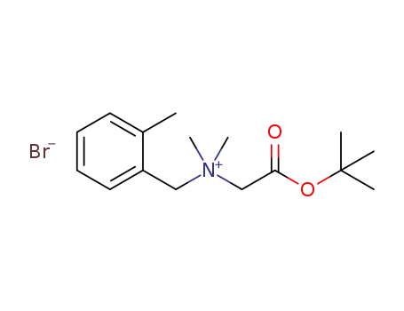 Molecular Structure of 1259324-54-3 (N-(tert-butoxycarbonylmethyl)-N,N-dimethyl-N-(2-methylbenzyl)ammonium bromide)