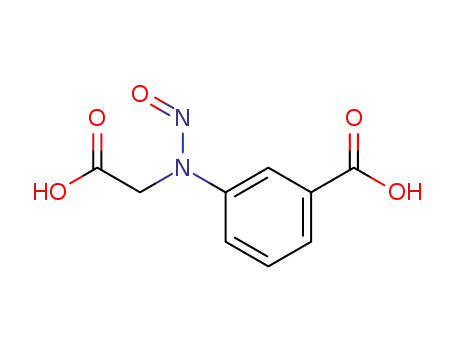 Molecular Structure of 841260-54-6 (Benzoic acid, 3-[(carboxymethyl)nitrosoamino]-)