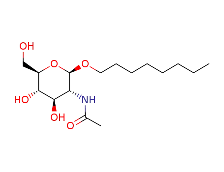 Molecular Structure of 147126-58-7 (OCTYL 2-ACETAMIDO-2-DEOXY-B-D-GLUCOPYRANOSIDE)