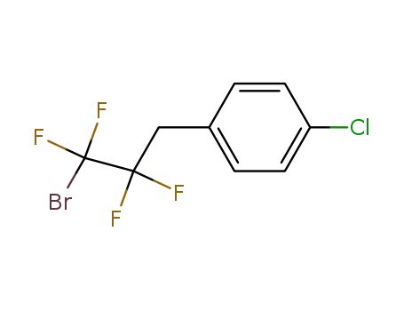 Molecular Structure of 842141-89-3 (Benzene, 1-(3-bromo-2,2,3,3-tetrafluoropropyl)-4-chloro-)