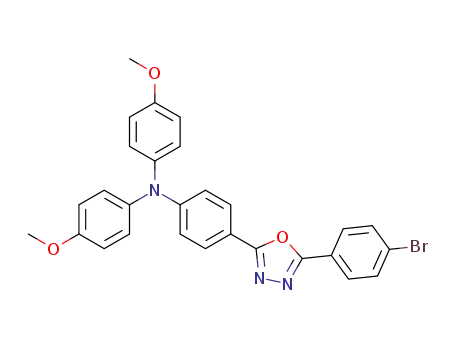 Benzenamine,
4-[5-(4-bromophenyl)-1,3,4-oxadiazol-2-yl]-N,N-bis(4-methoxyphenyl)-