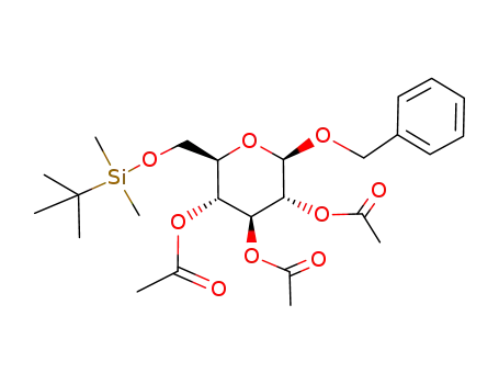 benzyl 2,3,4-tri-O-acetyl-6-O-tertbutyldimethylsilyl-β-D-glucopyranoside