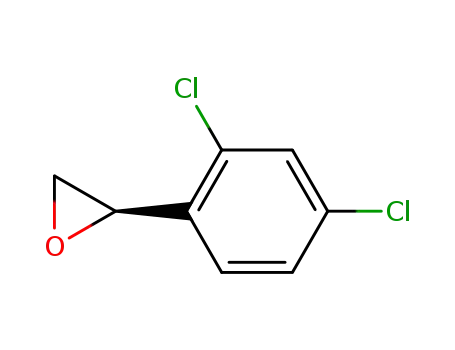 Molecular Structure of 62566-67-0 (Oxirane, (2,4-dichlorophenyl)-, (R)-)