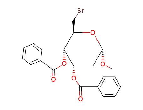 [4-benzoyloxy-2-(bromomethyl)-6-methoxy-oxan-3-yl] benzoate cas  18933-67-0