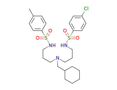 N-(4-chlorobenzenesulfonyl)-N'-(p-toluenesulfonyl)bis(3-aminopropyl)cyclohexylmethylamine
