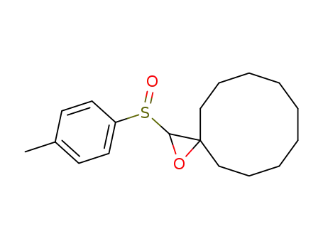 Molecular Structure of 851662-60-7 (3'-(p-tolylsulfinyl)spiro[cyclodecane-1,2'-oxirane])