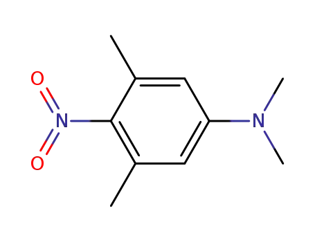 Molecular Structure of 64325-04-8 (Benzenamine, N,N,3,5-tetramethyl-4-nitro-)