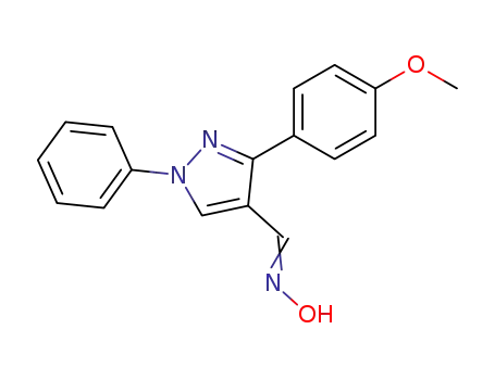 1H-Pyrazole-4-carboxaldehyde, 3-(4-methoxyphenyl)-1-phenyl-, oxime