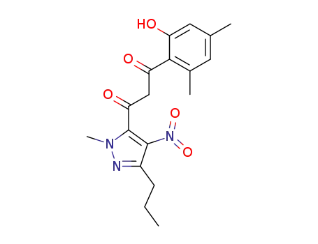 1-(2-hydroxy-4,6-dimethyl-phenyl)-3-(2-methyl-4-nitro-5-propyl-2<i>H</i>-pyrazol-3-yl)-propane-1,3-dione