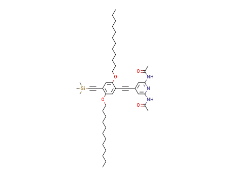 1,4-bis(dodecyloxy)-2-[(trimethylsilyl)ethynyl]-5-[(2,6-di(acetylamino)pyridine-4-yl)ethynyl]benzene