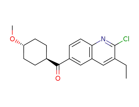 Methanone, (2-chloro-3-ethyl-6-quinolinyl)(trans-4-methoxycyclohexyl)-