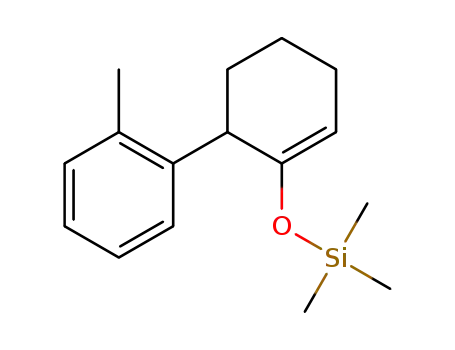 Molecular Structure of 1309458-29-4 (trimethyl(6-o-tolylcyclohex-1-enyloxy)silane)