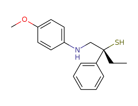 (R)-1-(4-methoxyphenylamino)-2-phenylbutane-2-thiol