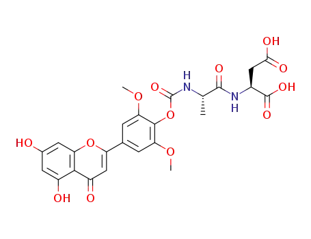 Molecular Structure of 1270004-64-2 (4'-O-CO-Ala-Asp-tricin)