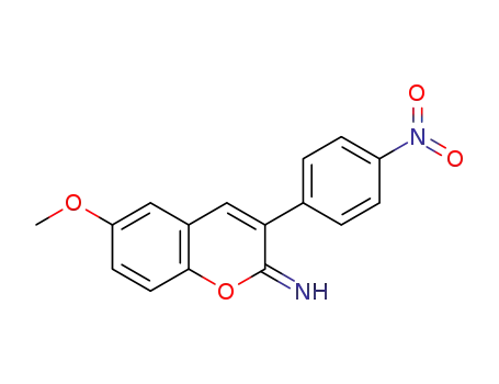 Molecular Structure of 1277101-37-7 (6-methoxy-3-(4-nitrophenyl)iminocoumarin)