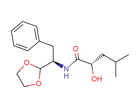 Pentanamide,
N-[(1R)-1-(1,3-dioxolan-2-yl)-2-phenylethyl]-2-hydroxy-4-methyl-, (2S)-