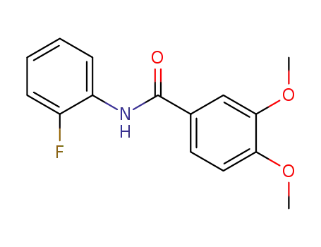 Molecular Structure of 312734-34-2 (N-(2-FLUORO-PHENYL)-3,4-DIMETHOXY-BENZAMIDE)