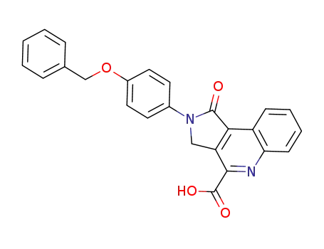 2-[4-(benzyloxy)phenyl]-2,3-dihydro-1-oxo-1H-pyrrolo[3,4-c]quinoline-4-carboxylic acid