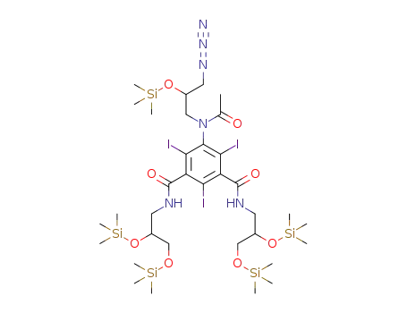 C<sub>34</sub>H<sub>65</sub>I<sub>3</sub>N<sub>6</sub>O<sub>8</sub>Si<sub>5</sub>