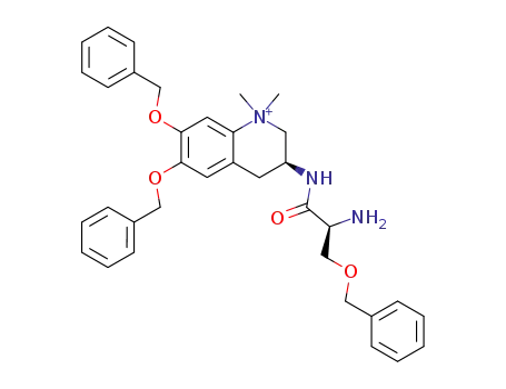 (S)-3-((S)-2-Amino-3-benzyloxy-propionylamino)-6,7-bis-benzyloxy-1,1-dimethyl-1,2,3,4-tetrahydro-quinolinium
