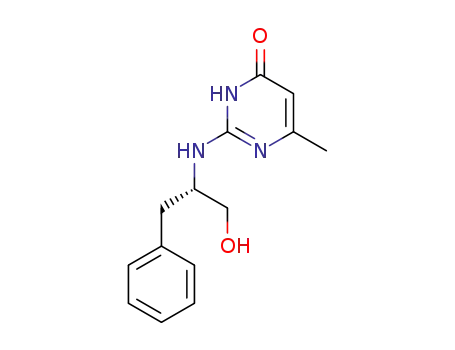 4(1H)-Pyrimidinone,
2-[[(1S)-1-(hydroxymethyl)-2-phenylethyl]amino]-6-methyl-