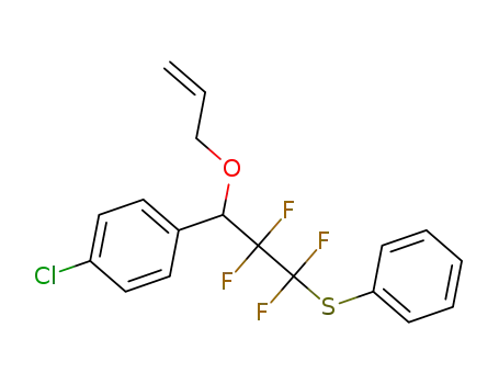 (3-(allyloxy)-1,1,2,2-tetrafluoro-3-(4-chlorophenyl)propyl)(phenyl)sulfane