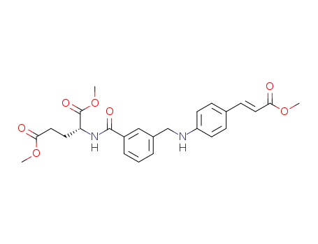 (R,E)-dimethyl 2-(3-(((4-(3-methoxy-3-oxoprop-1-en-1-yl)phenyl)amino)methyl)benzamido)pentanedioate