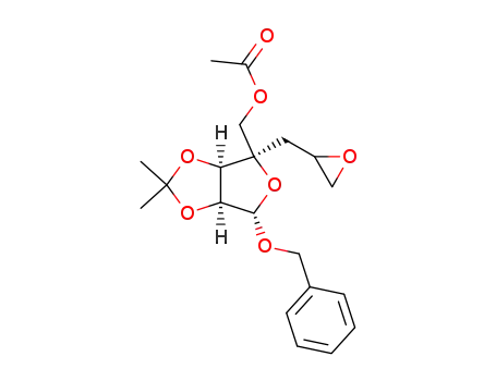 benzyl 5-O-acetyl-2,3-O-isopropylidene-4-C-(2,3-epoxypropyl)-α-D-lyxofuranoside