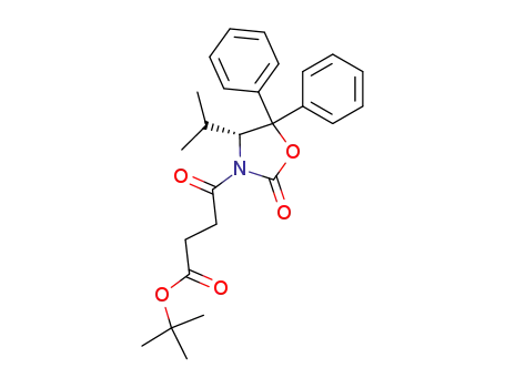 (R)-3-{3-[(tert-butoxy)carbonyl]-1-oxopropyl}-4-(1-methylethyl)-5,5-diphenyloxazolidin-2-one