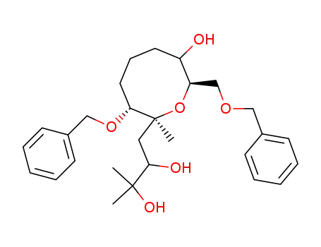 1-((2S,3R,8R)-3-Benzyloxy-8-benzyloxymethyl-7-hydroxy-2-methyl-oxocan-2-yl)-3-methyl-butane-2,3-diol