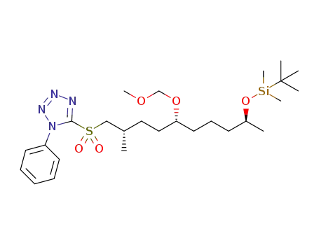 5-((2S,5R,9S)-9-(tert-butyldimethylsilyloxy)-5-(methoxymethoxy)-2-methyldecylsulfonyl)-1-phenyl-1H-tetrazole