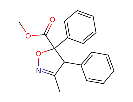 5-Isoxazolecarboxylic  acid,  4,5-dihydro-3-methyl-4,5-diphenyl-,  methyl  ester