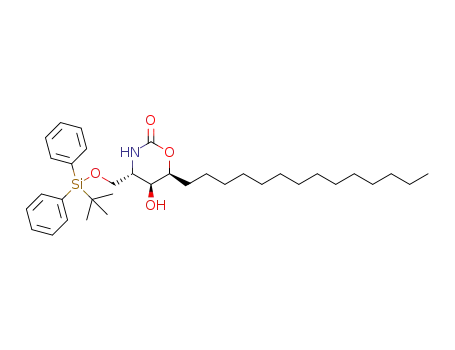 (4S,5S,6S)-4-((tert-butyldiphenylsilyloxy)methyl)-5-hydroxy-6-tetradecyl-1,3-oxazinan-2-one