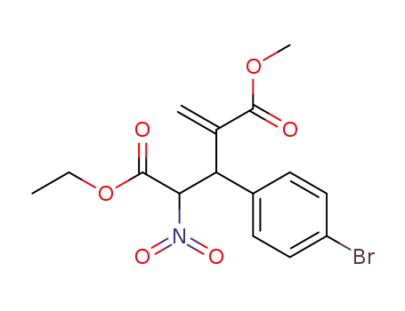3-(4-bromophenyl)-2-methylene-4-nitro-pentanedioic acid 5-ethyl ester 1-methyl ester