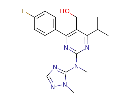 (4-(4-fluorophenyl)-6-isopropyl-2-(methyl(1-methyl-1H-1,2,4-triazol-5-yl)amino)pyrimidine-5-yl)methanol