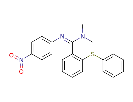 N,N-dimethyl-N'-(4-nitrophenyl)-2-phenylsulfanyl-benzamidine