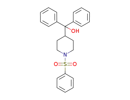 Molecular Structure of 950054-08-7 ((1-benzenesulfonylpiperidin-4-yl)diphenylmethanol)