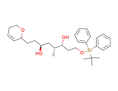 3,6-Octanediol,
8-(5,6-dihydro-2H-pyran-2-yl)-1-[[(1,1-dimethylethyl)diphenylsilyl]oxy]-4-
methyl-, (3R,4R,6S)-