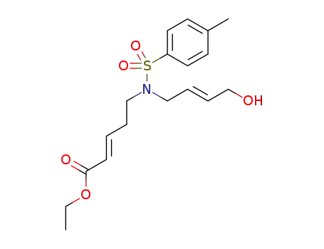 ethyl (E,E)-6-aza-10-hydroxy-6-(p-toluenesulfonyl)deca-2,8-dienoate