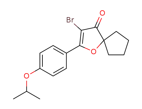 3-bromo-2-(4-isopropoxyphenyl)-1-oxaspiro[4.4]non-2-en-4-one